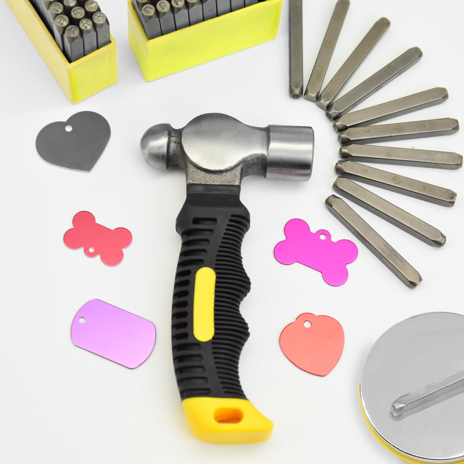 Amazon.com: 76Pcs Metal Stamping Kit, 1/4